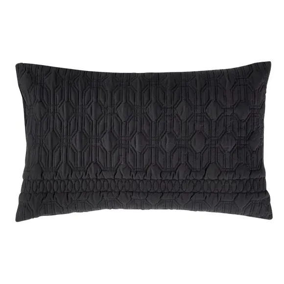 Duvet Cover Set with Pillowcase - Black, Polyester