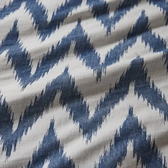 Duvet Cover Set with Pillowcase - Blue, Cotton