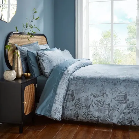 Duvet Cover Set with Pillowcase - Blue