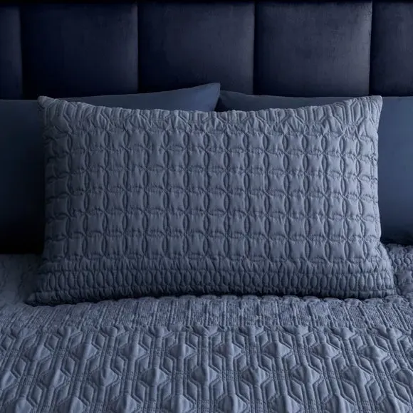 Duvet Cover Set with Pillowcase - Blue, Polyester