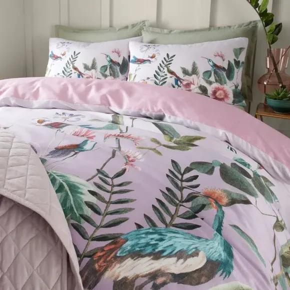 Duvet Cover Set with Pillowcase - Blush, Cotton