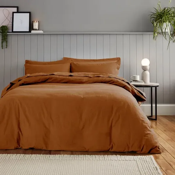 Duvet Cover Set with Pillowcase - Butterscotch