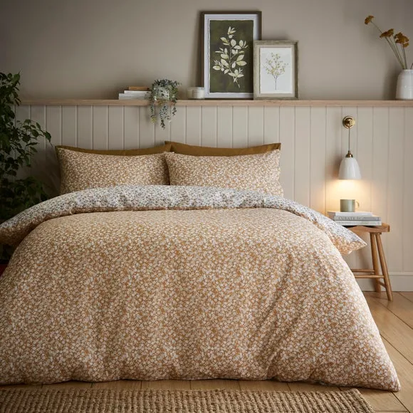 Duvet Cover Set with Pillowcase - Camel, Cotton