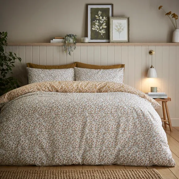 Duvet Cover Set with Pillowcase - Camel, Cotton