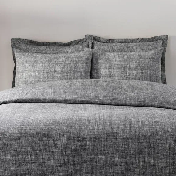 Duvet Cover Set with Pillowcase - Charcoal