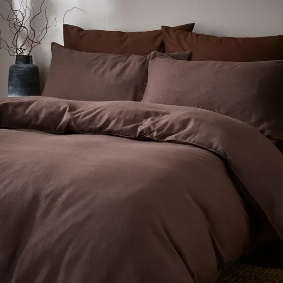 Duvet Cover Set with Pillowcase - Chocolate