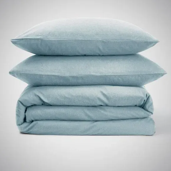 Duvet Cover Set with Pillowcase - Duck Egg, Cotton