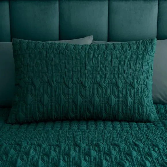 Duvet Cover Set with Pillowcase - Emerald, Polyester