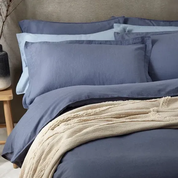 Duvet Cover Set with Pillowcase - Folkstone Blue