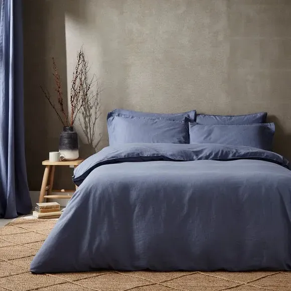 Duvet Cover Set with Pillowcase - Folkstone Blue