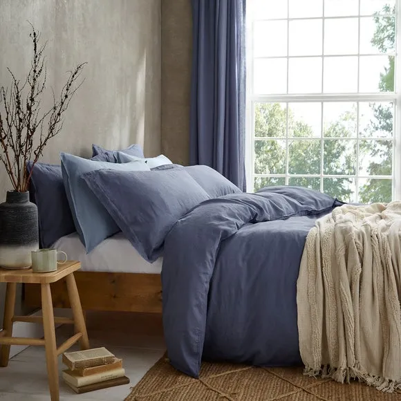 Duvet Cover Set with Pillowcase - Folkstone Blue