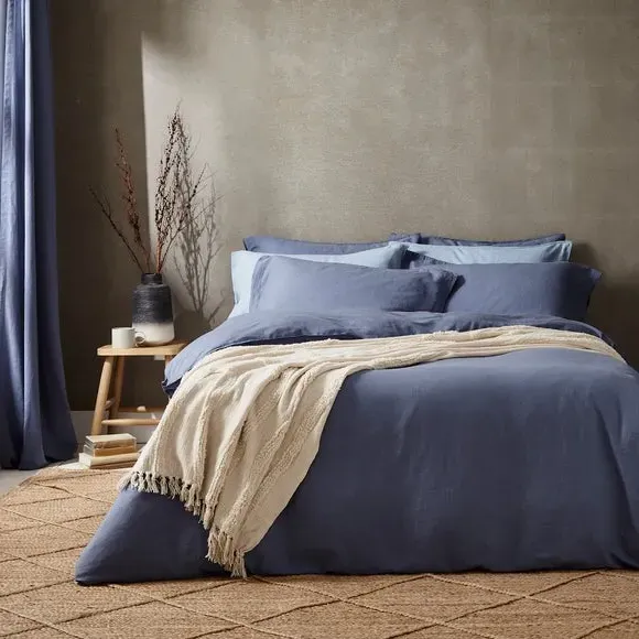Duvet Cover Set with Pillowcase - Folkstone Blue