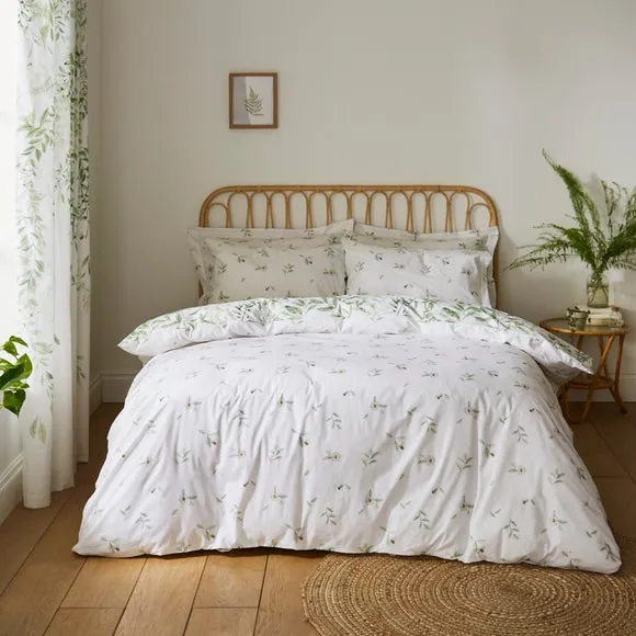 Duvet Cover Set with Pillowcase - Green, Cotton