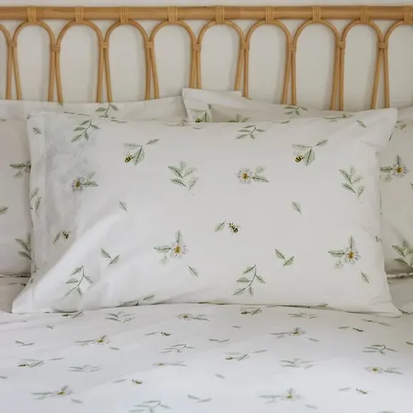 Duvet Cover Set with Pillowcase - Green, Cotton