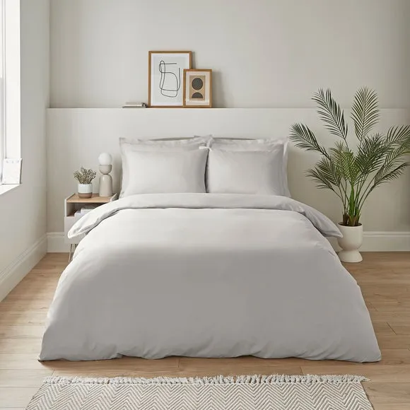 Duvet Cover Set with Pillowcase - Ivory, Microfibre image