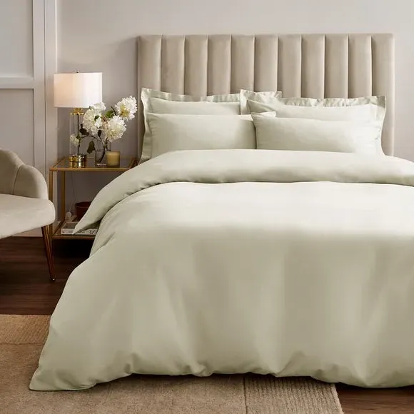 Duvet Cover Set with Pillowcase - Ivory, Polyester
