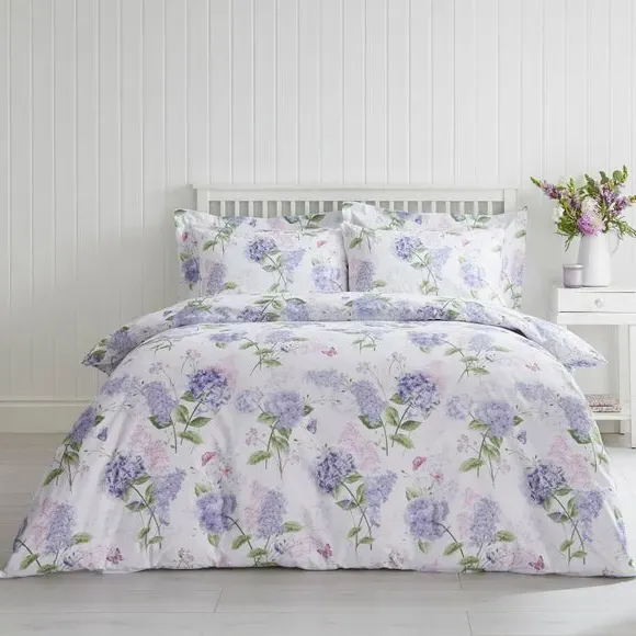Duvet Cover Set with Pillowcase - Lilac, Polycotton