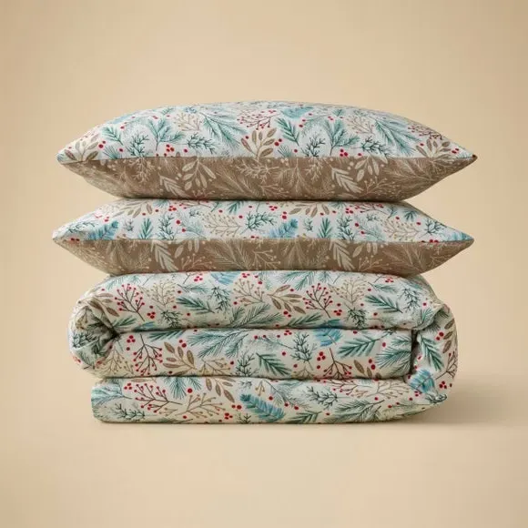 Duvet Cover Set with Pillowcase - Multicolor Cotton