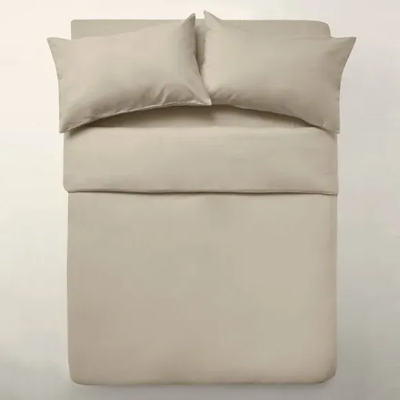 Duvet Cover Set with Pillowcase - Natural, Cotton