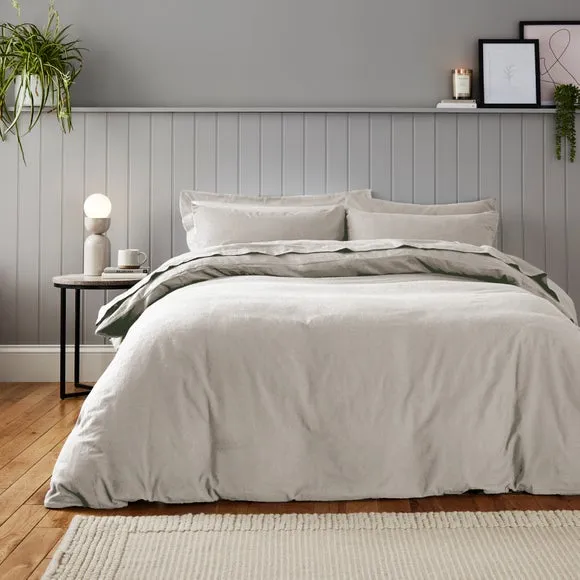 Duvet Cover Set with Pillowcase - Natural, Cotton