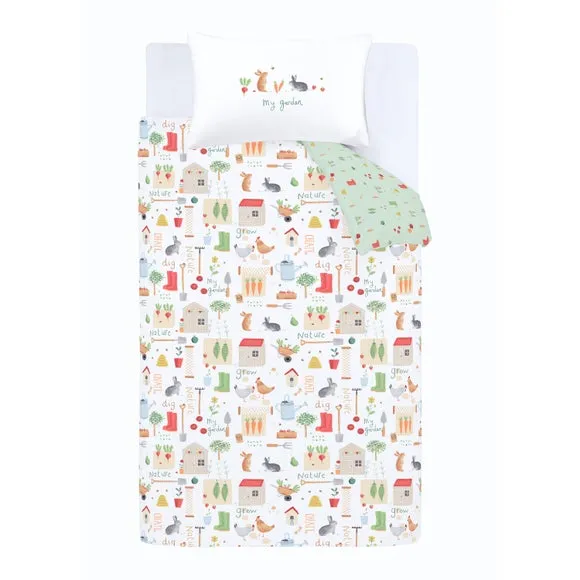 Duvet Cover Set with Pillowcase - Natural, Polycotton