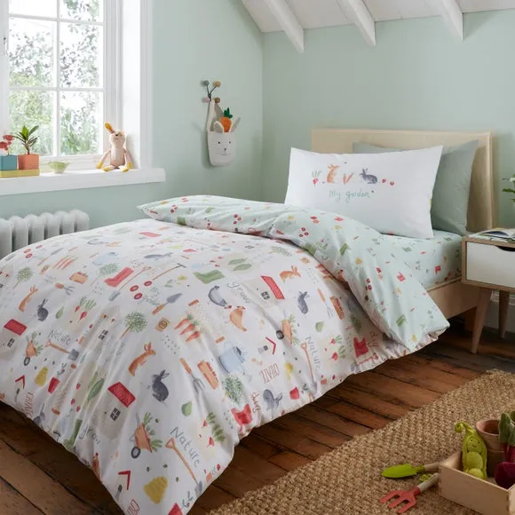 Duvet Cover Set with Pillowcase - Natural, Polycotton image