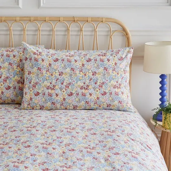 Duvet Cover Set with Pillowcase - Ochre, Cotton