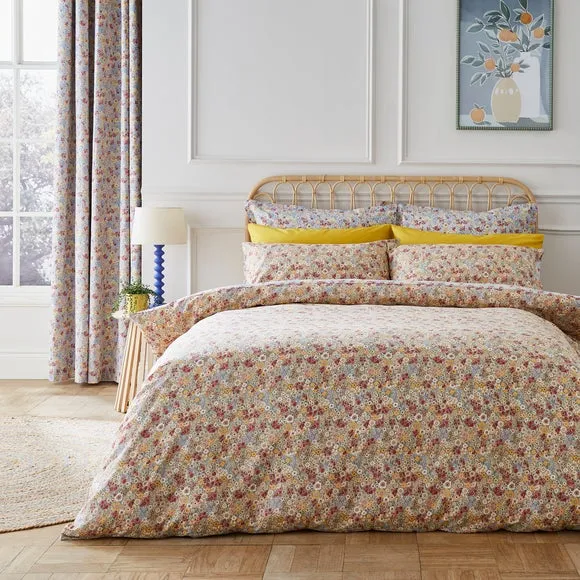 Duvet Cover Set with Pillowcase - Ochre, Cotton