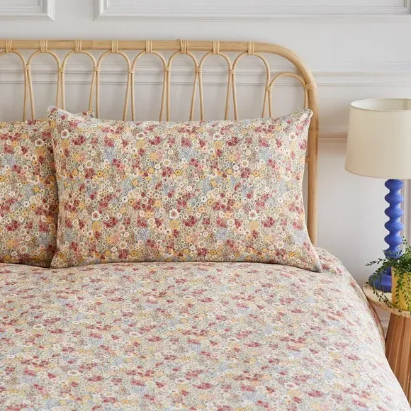 Duvet Cover Set with Pillowcase - Ochre, Cotton