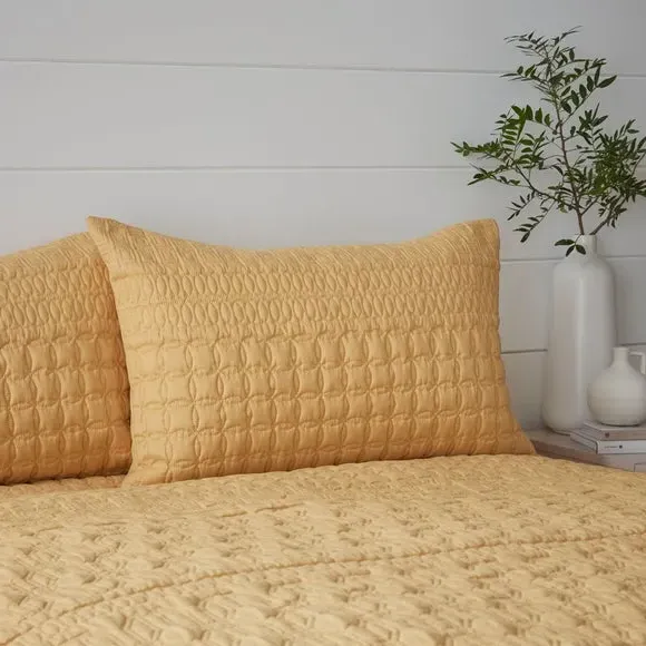 Duvet Cover Set with Pillowcase - Ochre, Polyester