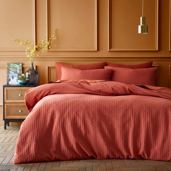 Duvet Cover Set with Pillowcase - Orange, Polyester