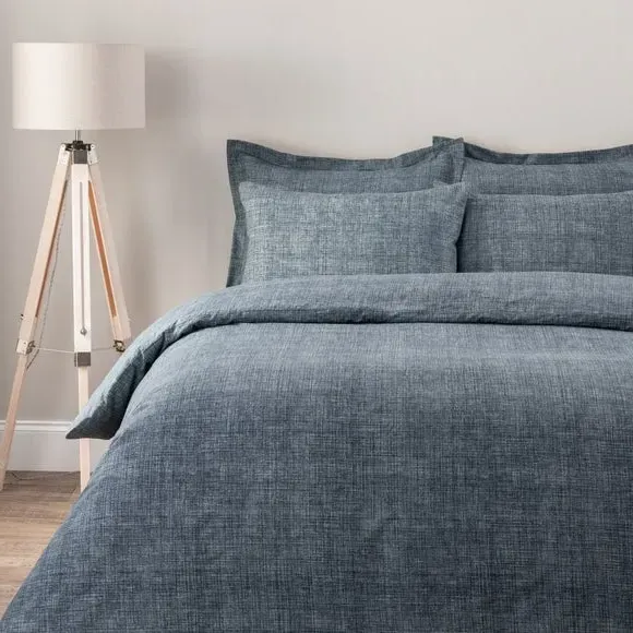 Duvet Cover Set with Pillowcase - Pacific Blue