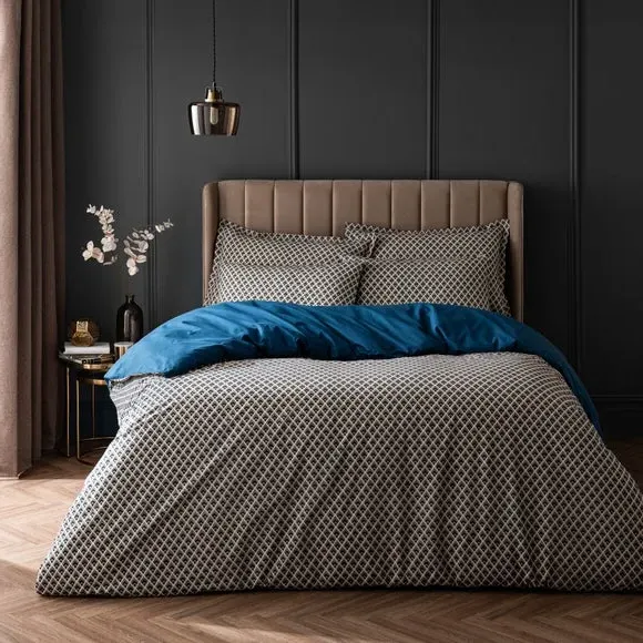 Duvet Cover Set with Pillowcase - Peacock, Cotton