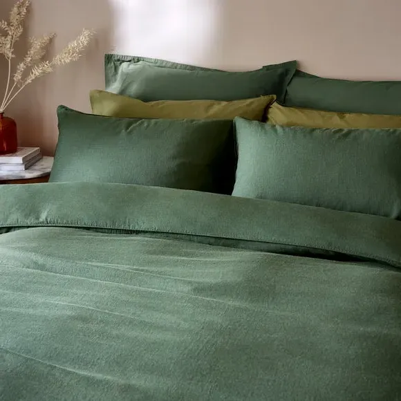 Duvet Cover Set with Pillowcase - Pine Green