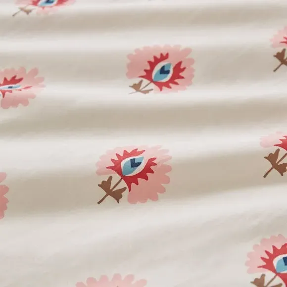 Duvet Cover Set with Pillowcase - Pink, Cotton