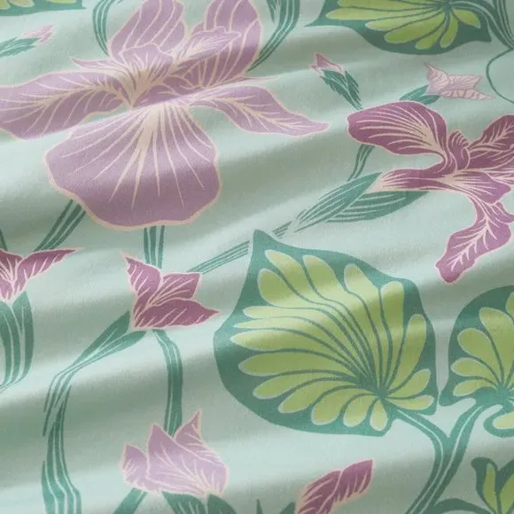 Duvet Cover Set with Pillowcase - Purple, Cotton