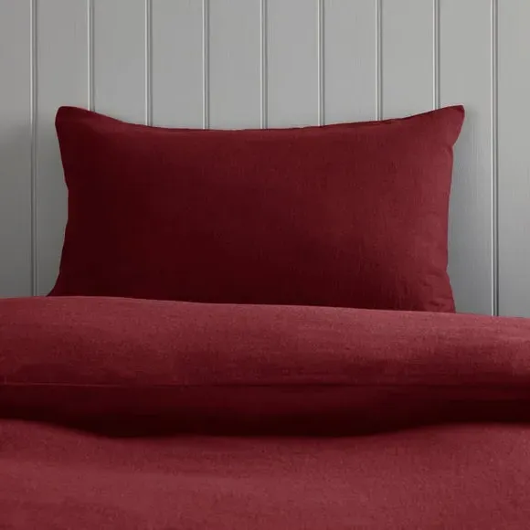 Duvet Cover Set with Pillowcase - Red, Cotton