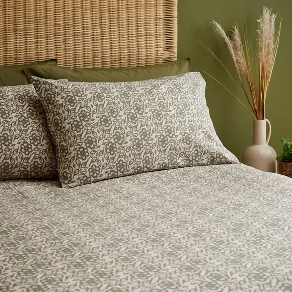 Duvet Cover Set with Pillowcase - Red, Cotton