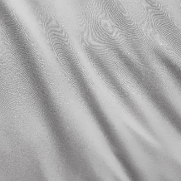 Duvet Cover Set with Pillowcase - Silver, Microfibre