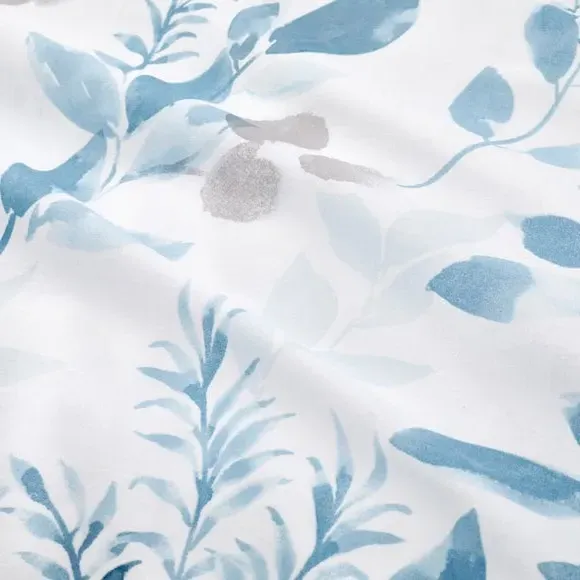 Duvet Cover Set with Pillowcase - Teal, Cotton