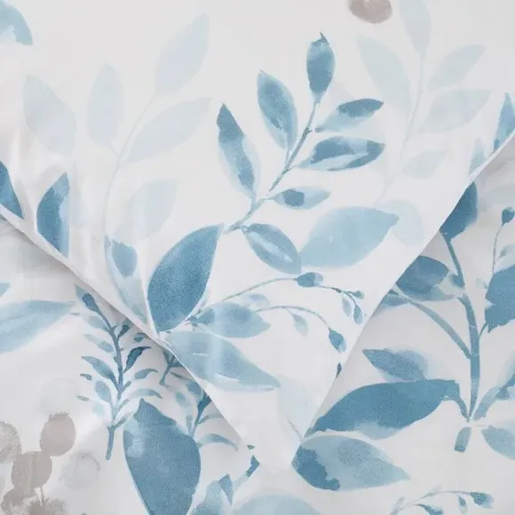 Duvet Cover Set with Pillowcase - Teal, Cotton