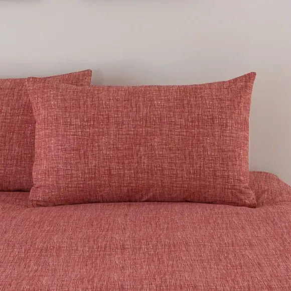 Duvet Cover Set with Pillowcase - Terracotta