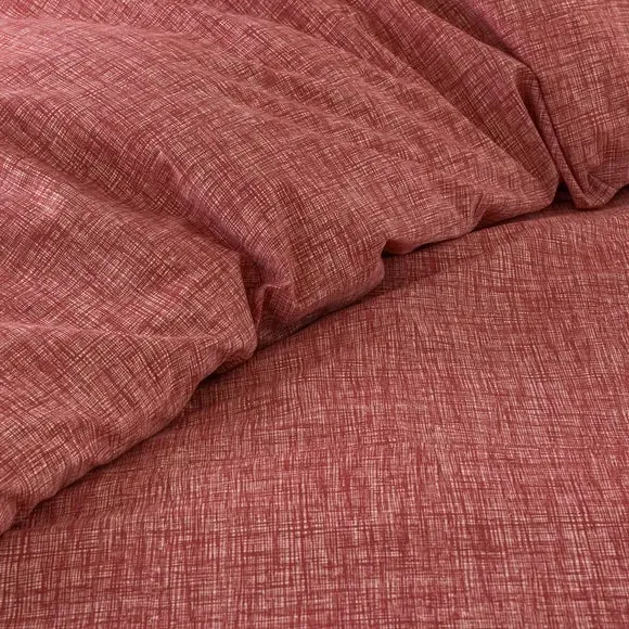 Duvet Cover Set with Pillowcase - Terracotta
