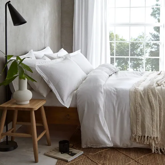 Duvet Cover Set with Pillowcase - White