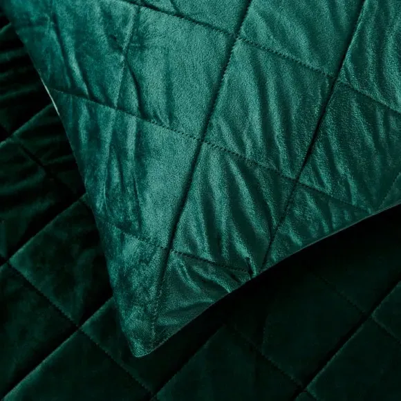 Duvet Cover Set with Pinsonic Design - Emerald