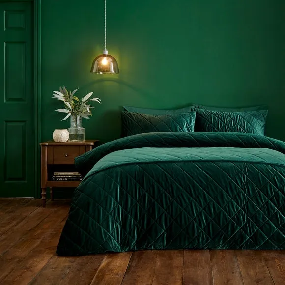 Duvet Cover Set with Pinsonic Design - Emerald image