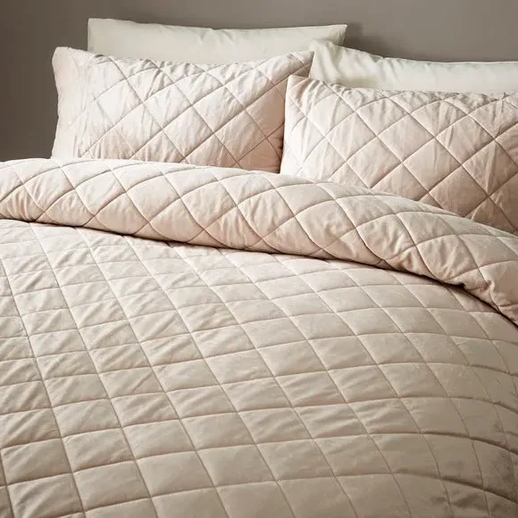 Duvet Cover Set with Pinsonic Design - Mushroom