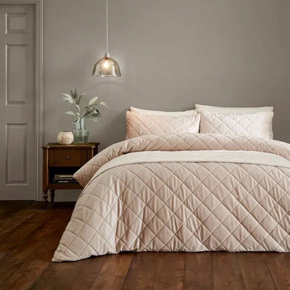 Duvet Cover Set with Pinsonic Design - Mushroom