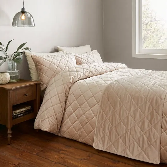 Duvet Cover Set with Pinsonic Design - Mushroom