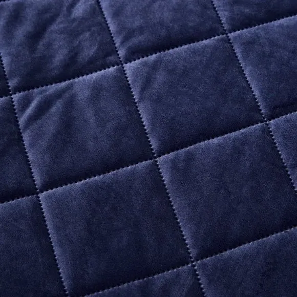 Duvet Cover Set with Pinsonic Design - Navy